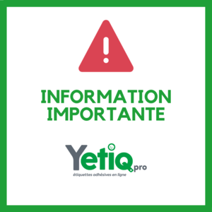 Visuel : Information importante relatives aux impressions sur support texturs