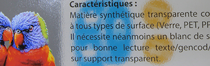 Support d'impression synthétique PP Transparent