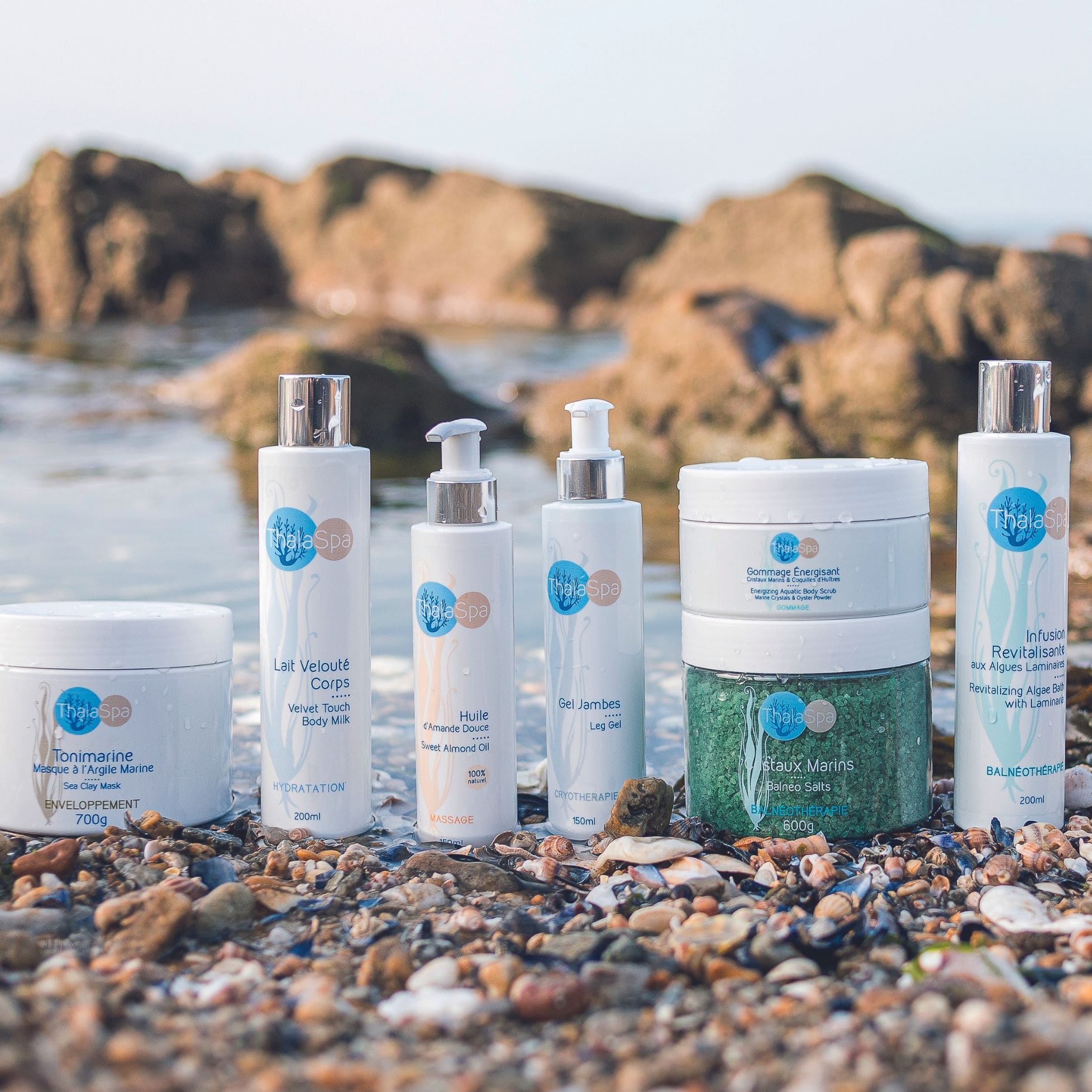 Etiquettes pour produit de beaut de la marque Aquatonale (Crdit Photo C. Guillou)