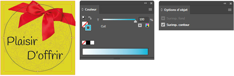 Trac reprsentant le filet de dcoupe avec Illustrator