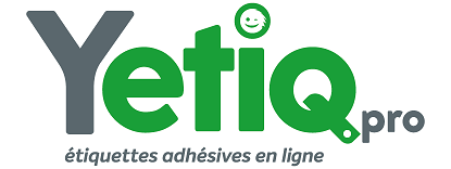 Le logo de notre actuelle solution d'impression d'tiquettes adhsives, Yetiq.pro