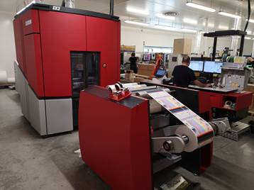 Xeikon CX3 pour raliser des tiquettes adhsives en rouleaux chez Yetiq.pro